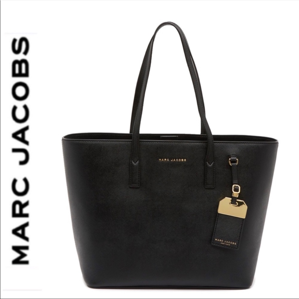 NWT Marc Jacobs large leather tote black